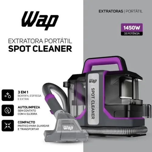 Promoção Extratora WAP W3 1450W Higienizadora Sofá Colchão Achadinho Shopee