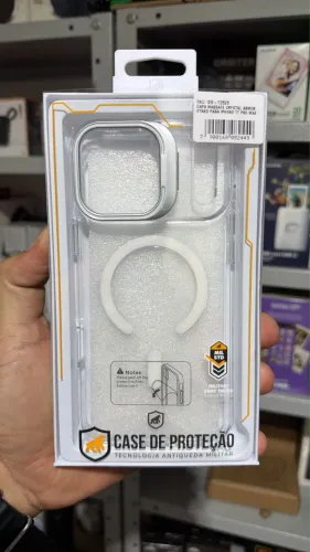 Capa MagSafe Crystal Armor Gshield para iPhones 17, 17 Pro e 17 Pro Max