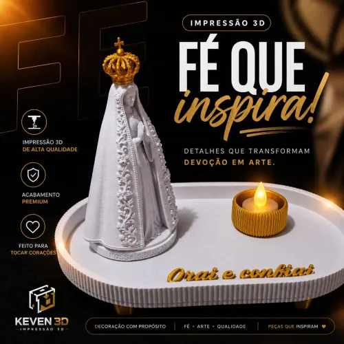 Porta terço de Nossa senhora Aparecida