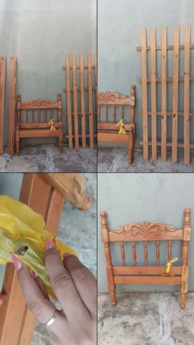 Cama solteiro usada com parafusos 