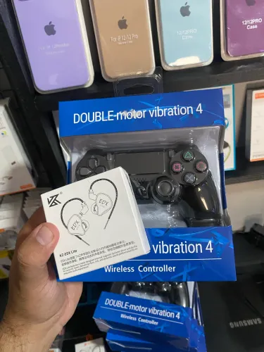 Controle PS4 + Fone Kz Edx Lite Combo Imperdível