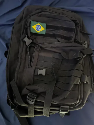 Mochila Impermeável Reforçada Grande 50 Litros Cor Preto