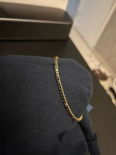 Pulseira Riviera Prata Banhada a Ouro!!