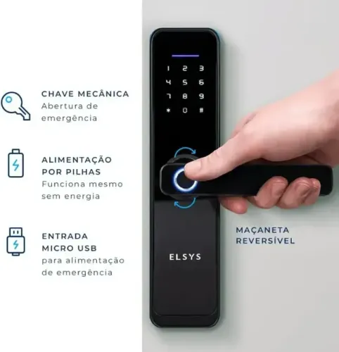 FECHADURA DIGITAL DE EMBUTIR ELSYS