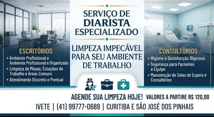 Limpeza em consultórios 