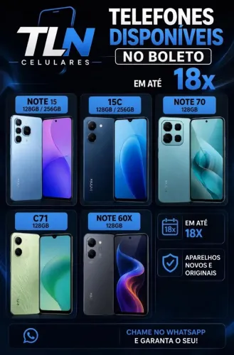 Celular no boleto sem entrada.
