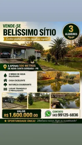 BELO SÍTIO A VENDA 