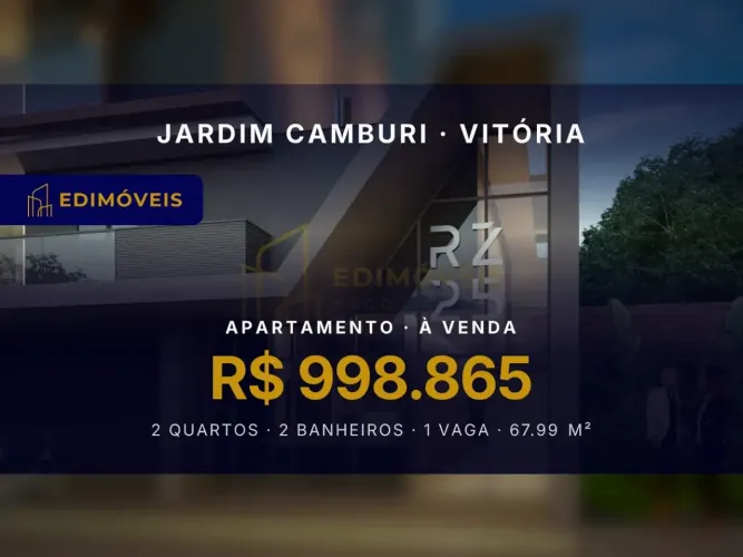 Apartamento 2 quartos em Jardim Camburi, perto de shoppings e escolas