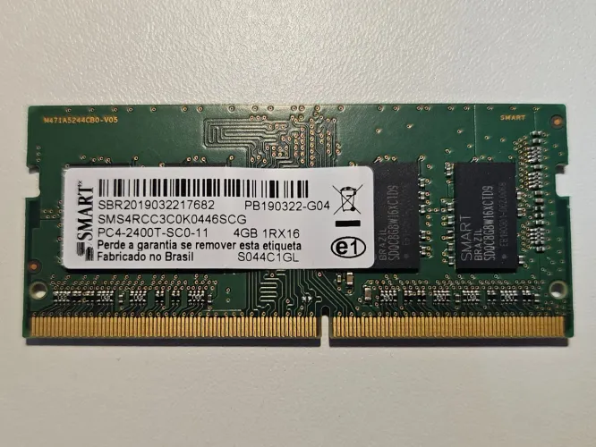 Memória RAM 4GB DDR4 2400MHz Notebook - SMART