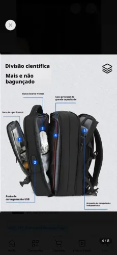 Vendo mochila para notebook e viagens