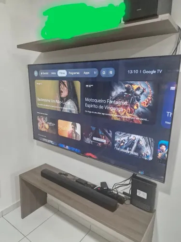 SMART TV TCL 65" 4K COM SOUNDBAR SEMINOVA