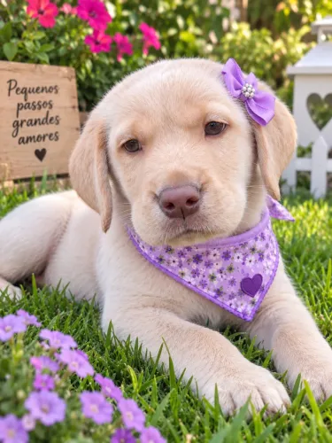 Lindíssima Labrador fêmea chocolate bebê