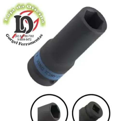 Soq sextavado impacto extra longo 21mm -1/2 - King Tony