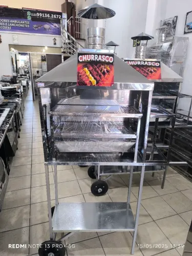 Carrinho de churrasco 60cm 