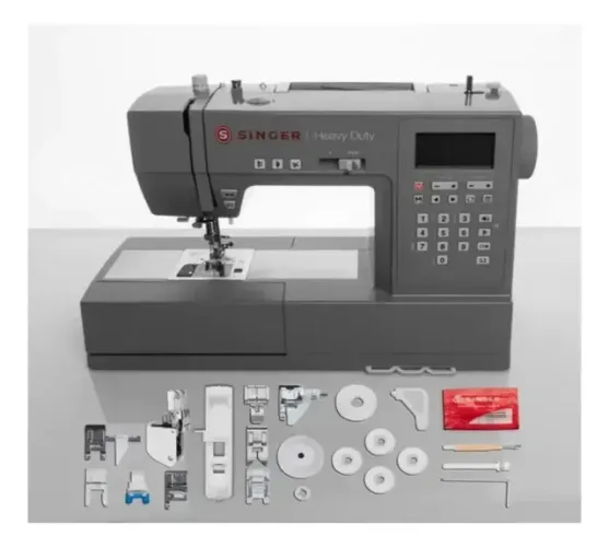 Máquina Singer Heavy Duty Hd6805 Cinza Eletrônica