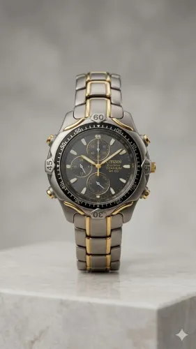 Relógio Citizen Eco-Drive Titanium Cronógrafo Original