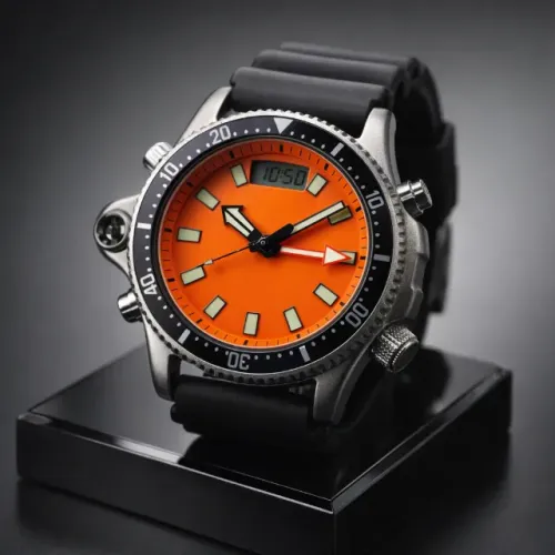 Relógio Diver Pro Orange Híbrido Analógico & Digital