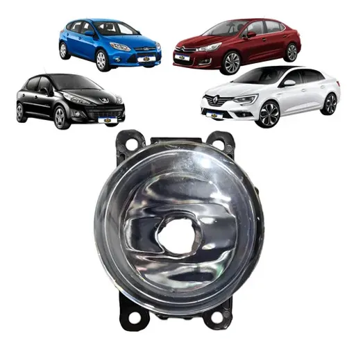 Farol De Milha 307 207 C4 Logan Megane Focus 2006 A 2013 Cristal