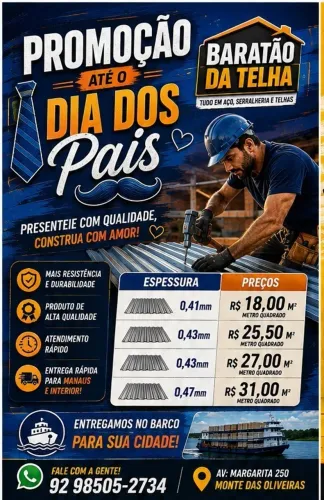 APROVEITE E RENOVE SEU TELHADO COM AS PROMOÇOES QUE AINDA ESTAO VALENDO!!