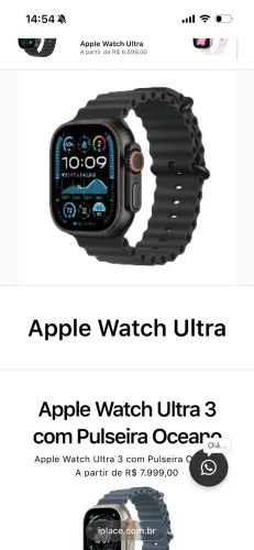 Apple Watch Ultra 3 Novo (Nunca Usado) PARCELO EM ATÉ 18x com juros