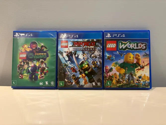 Coleção Lego: LEGO DC Super-Villains /The LEGO NINJAGO Movie/ Lego Worlds PS4