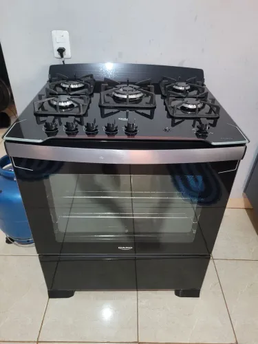 Fogão Dako Diplomata 5 Bocas Mesa de Vidro