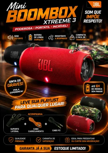 Boombox JBL média
