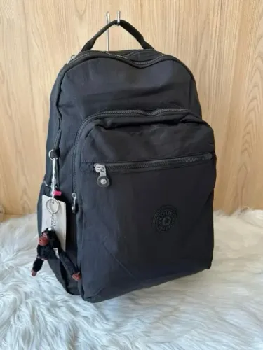 Mochilas Kipling Seoul Unissex Core: Preta, Azul, Rosê e Azul BB - Confecção Premium