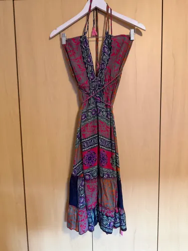 Vestido estampado boho - M