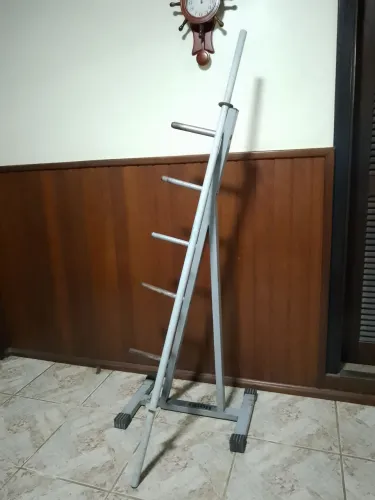 SUPORTE DE ANILHAS TOP. + BARRA MACIÇA 10KG