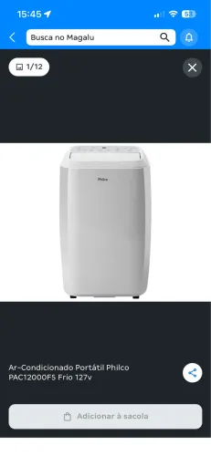 Desumidificador,Ar Condicionado Portatil Philco