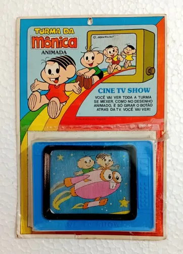 Mini Televisão Turma da Mônica Cine TV Show Anos 80 Lacrada