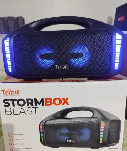 Caixa De Som Tribit Stormbox Blast Portátil Bluetooth Ipx7 P