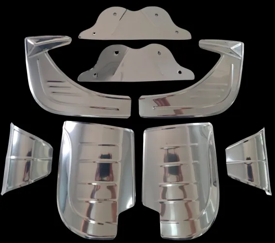 Polainas Inox para Fusca kit 8 peças 