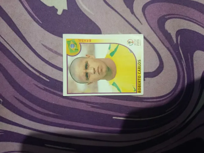 Figurinha Roberto Carlos Copa do Mundo 2002