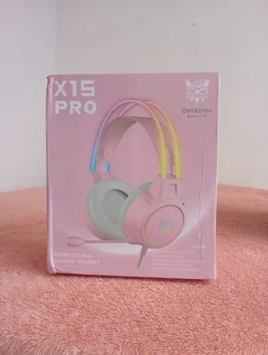 Headset Onikuma x15 pro Rosa