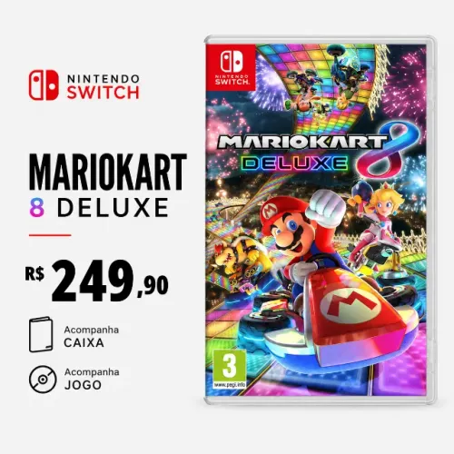 Mario Kart 8 Deluxe Jogo Nintendo Switch