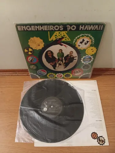 Lp Engenheiros hawaii várias variáveis encarte zerinho levo metro trem sp