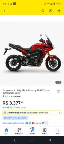 Escapamento TRACER 900