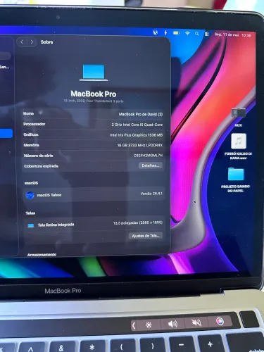 Macbook Pro A2251 15 10 Gen 2020 Ssd 512gb 16gb Tela Retina