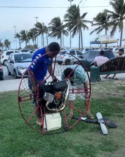 Paramotor + Vela Apco,  Novinho (Pouco uso).