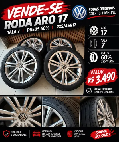 Roda original golf tsi aro 17