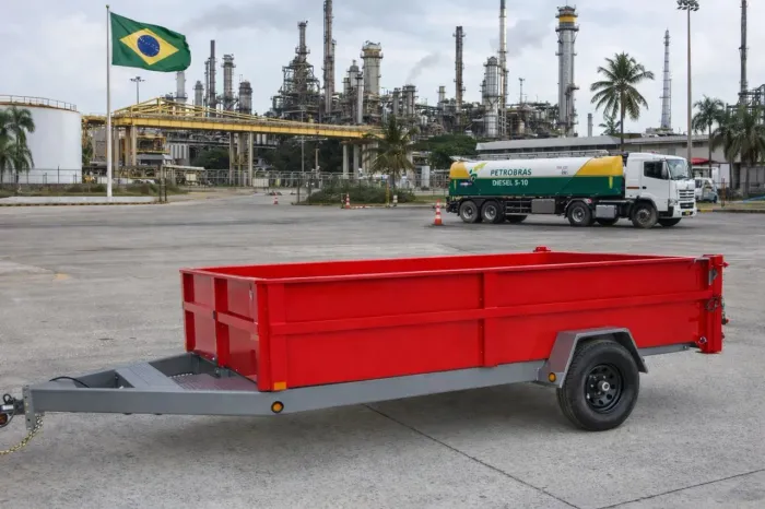 Carretinha Reforçada Eixo Simples - Ideal para Trabalho, Construção e Frete