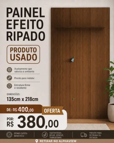 Painel efeito ripado
