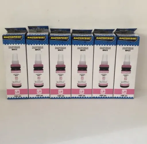6 Tintas masterprint 100ml cor LIGHT MAGENTA 