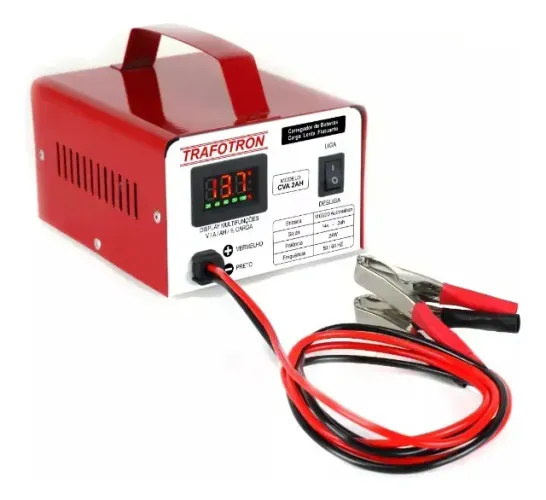 Carregador Bateria Veicular Carga Lenta Mod CVA 24H Carrega de 12v Até 300Am Novo na C