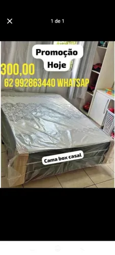 Cama casal box promoção