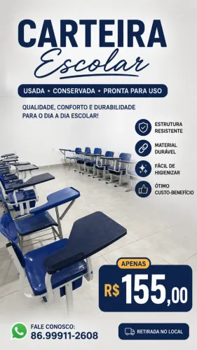Carteiras Escolares USADAS