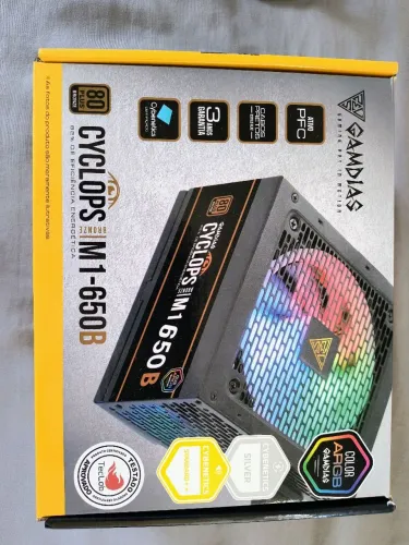 Fonte ATX 650 W PFC Ativo 80 Plus Gamdias