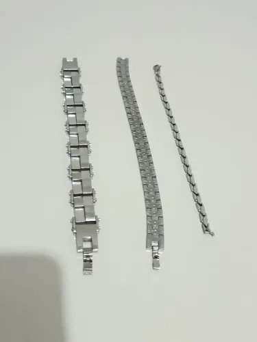 Pulseira masculina aço inox